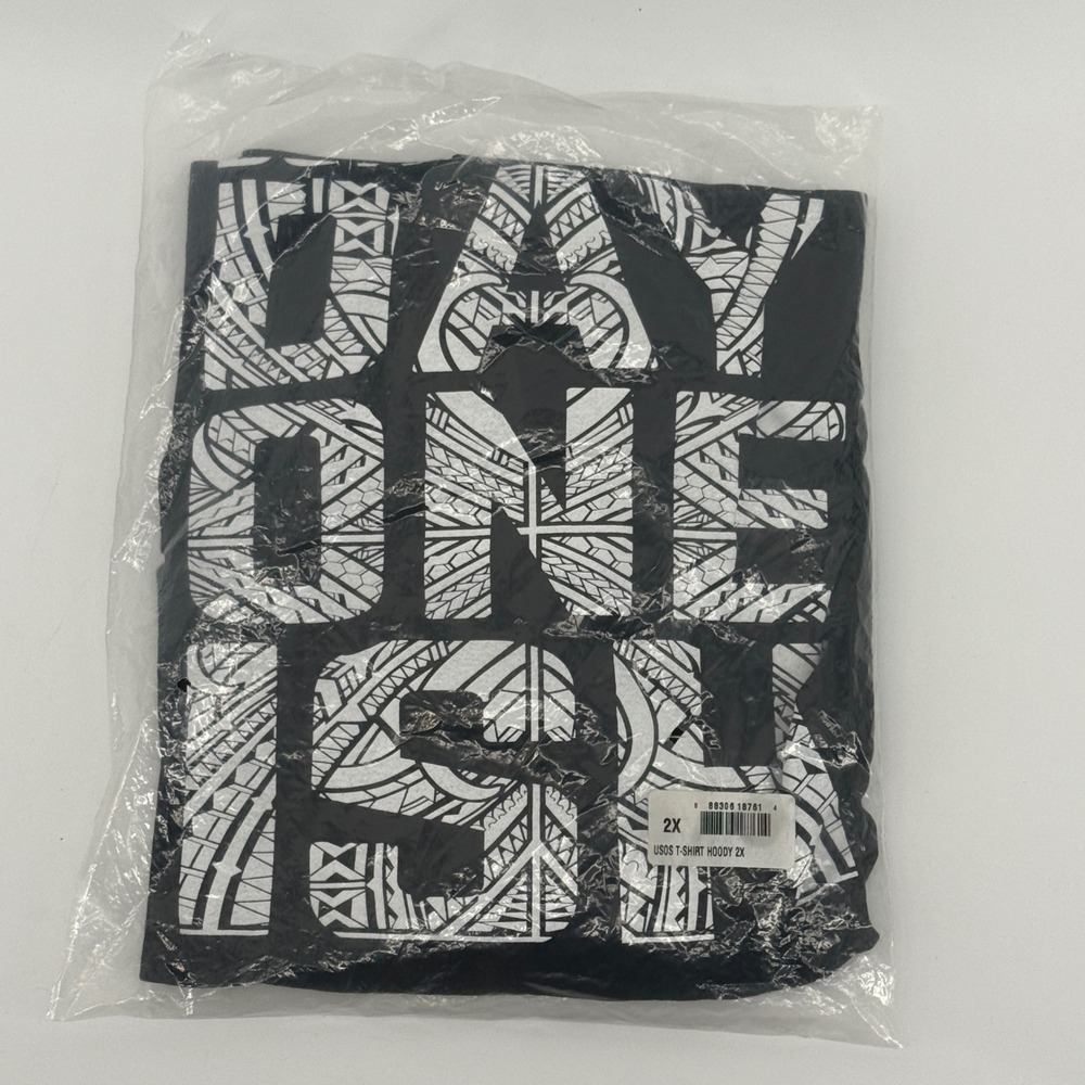 WWE The Usos Day One Ish Mens 2XL Black Short Sleeve T-Shirt Hoodie New